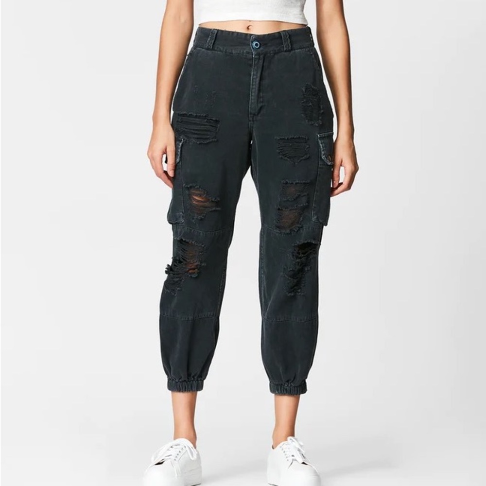 LF Black Cargo Pants